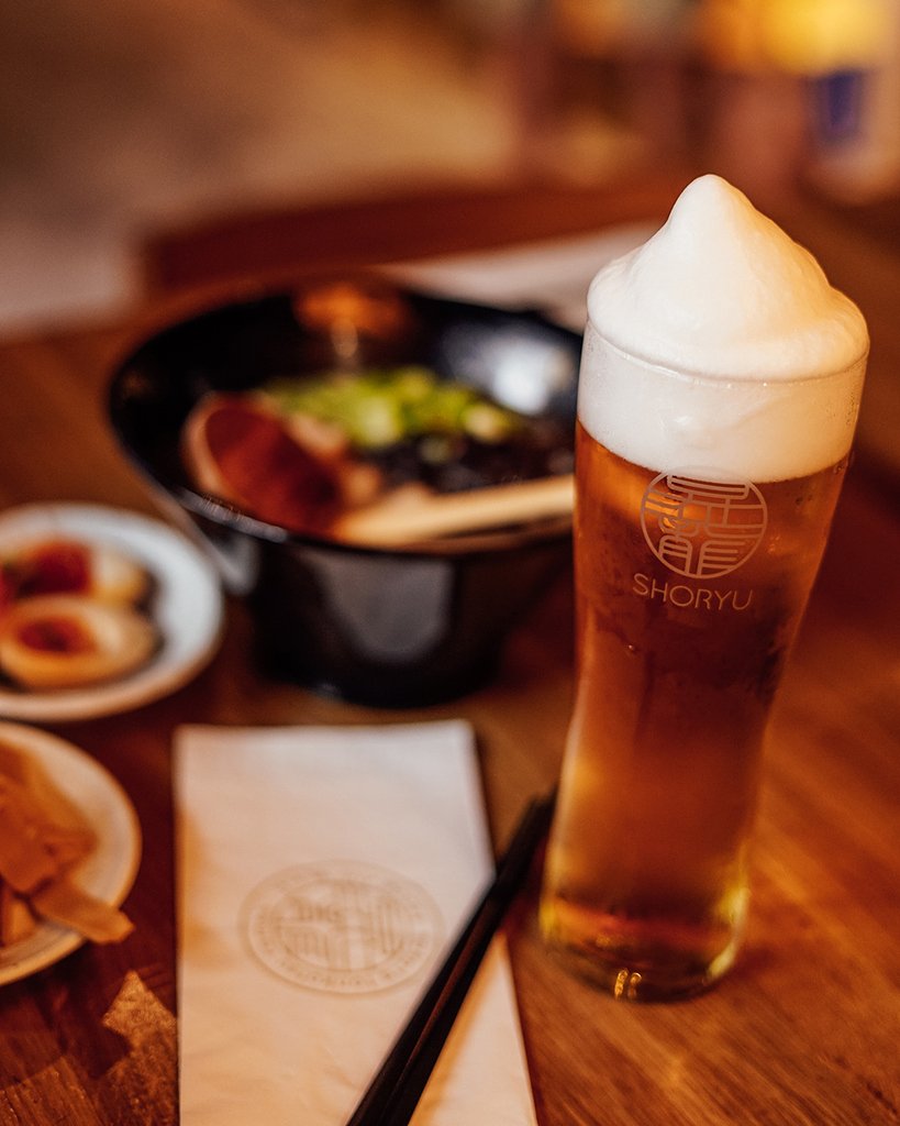 A delicious bowl of ramen from our friends at @ShoryuRamen and a refreshing #FrozenKirin. We can't think of a better way to finish off the day, can you?