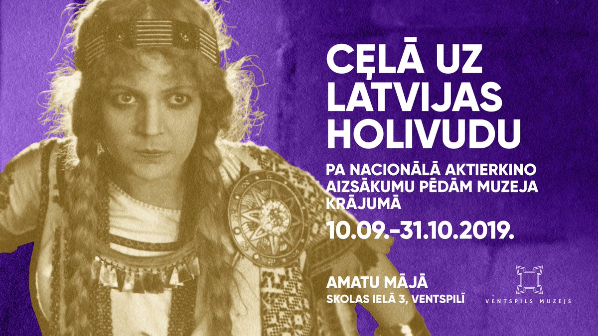 No 10. septembra līdz 31. oktobrim "Ventspils Amatu mājā" (Skolas iela 3, Ventspils, LV-3601) būs apskatāma RMM ceļojošā izstāde “Ceļā uz Latvijas “Holivudu””. rmm.lv/2019/05/izstad…