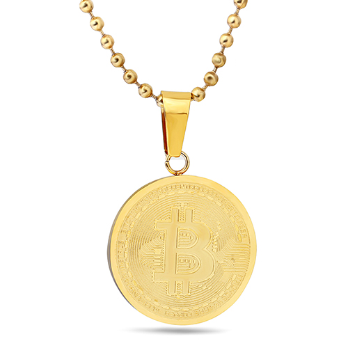 GoBitshops's tweet photo. #FreeBitcoin #robotcoingame Golden-Plated Bitcoin Necklace https://t.co/YaG7Ivu2co