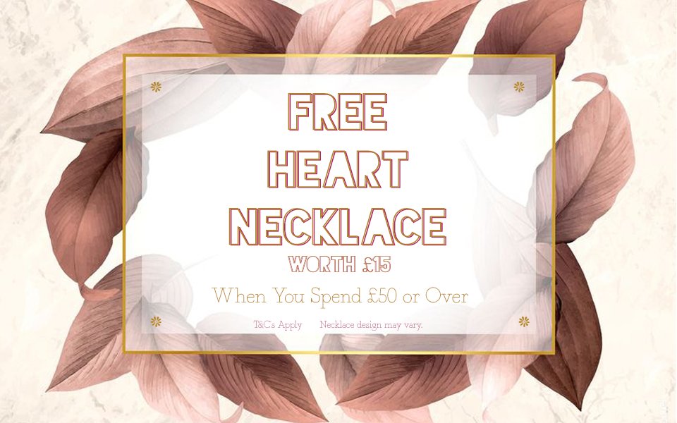 Accessories are the answer to completing the perfect outfit ✨

Receive a free heart necklace - Worth £15 - When you spend £50 or over! 💖

Offer available in store &amp; online! ✨
rubyanddaisy.co.uk

T&amp;C's Apply* Necklace design may vary*