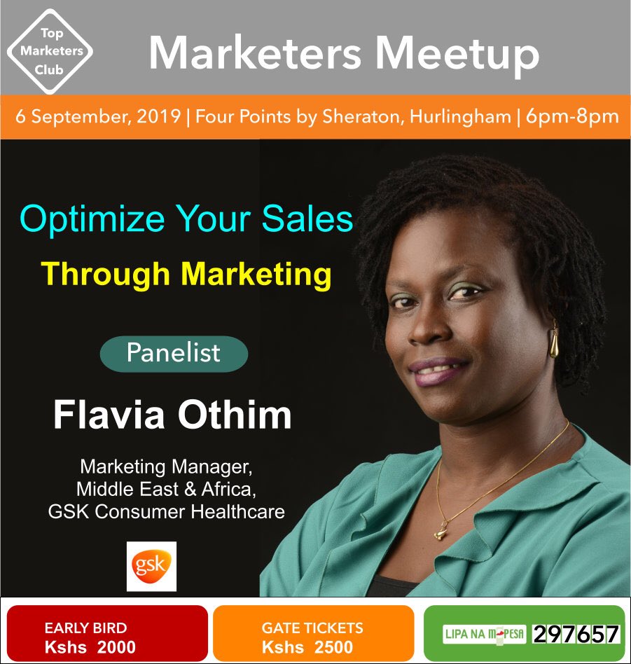 TopMarketers1's tweet photo. We’re looking forward to meeting #sales and #marketing professionals tomorrow at the Last #MarketersMeetupKE of the year
#SalesMeetupKE https://t.co/01HoEtjESE