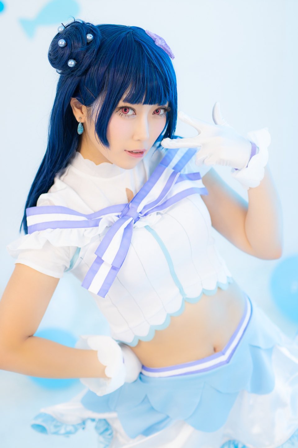 ラブライブ！サンシャイン‼︎ 津島善子 恋になりたいAQUARIUMコスプレ ラブライブ サンシャイン アクア 津島善子 恋になりたいAQUARIUM