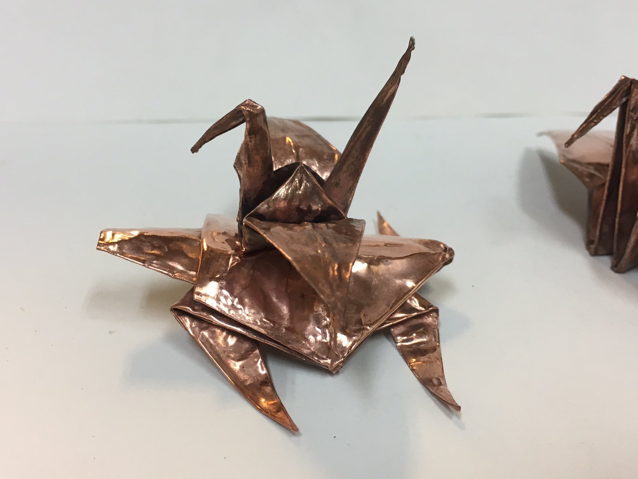 Ginshoku 銀燭 Auf Twitter 親子感すごい 銅 銅板 銅板アート 折り紙 折り金 工芸 金属工芸 Copper 亀 ウミガメ ハンドメイドアクセサリー ハンドクラフト 和柄 和物 和風 京都 銀燭 鶴 折り鶴 鶴亀 縁起物 T Co Rh92yntcwh Twitter