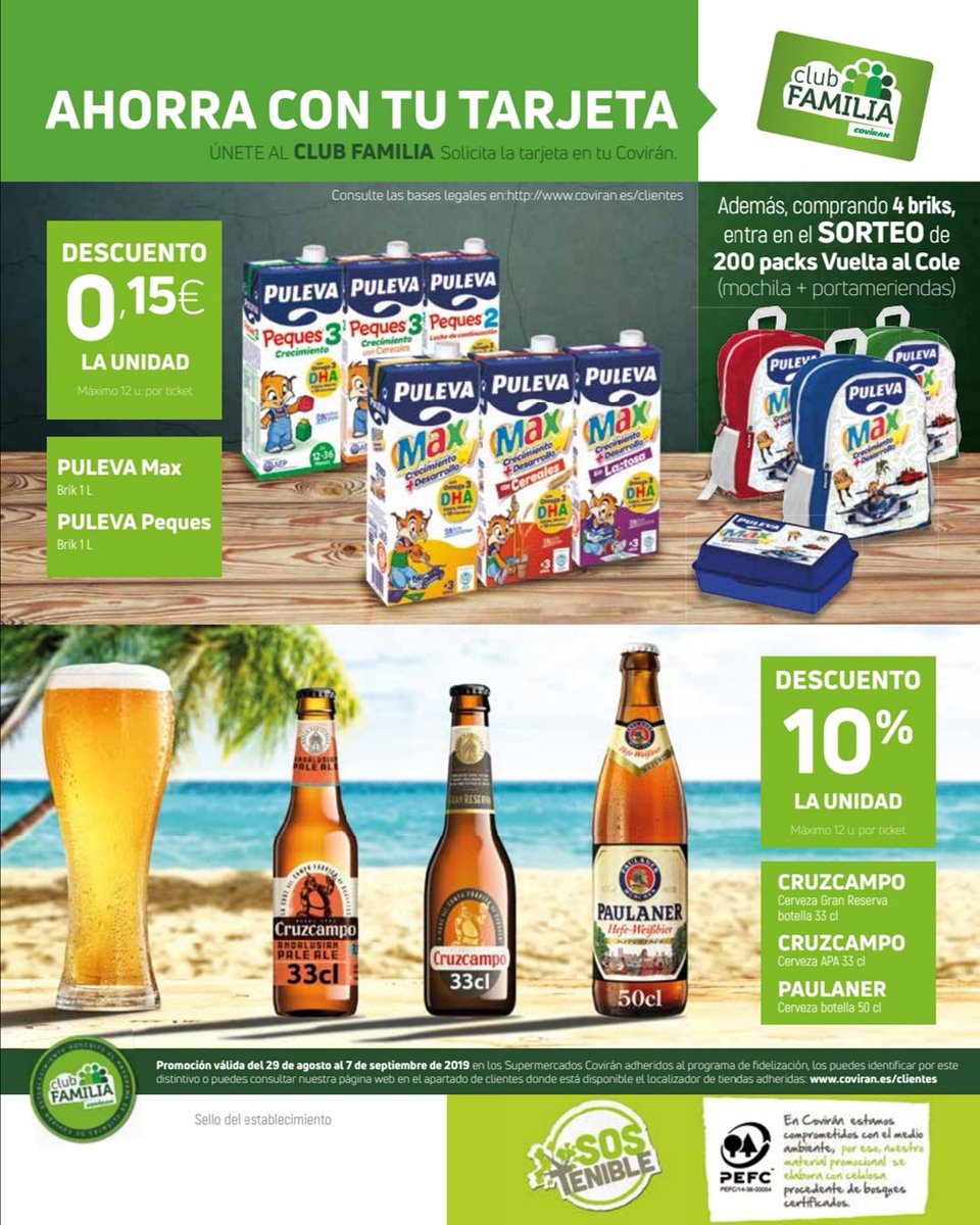 CoviranFlorida's tweet photo. Aun no tienes nuestra tarjeta de #fidelizacion de #Coviran?? #AQueEsperas?? Descubre nuestro catálogo con las #ofertas y #promociones que te esperan y solicitala al visitarnos #NoTeOlvidesDeElla *Ofertas válidas del 29 de agosto al 7 de septiembre de 2019 https://t.co/FzU89X9iTH https://t.co/lb6waiJOPM
