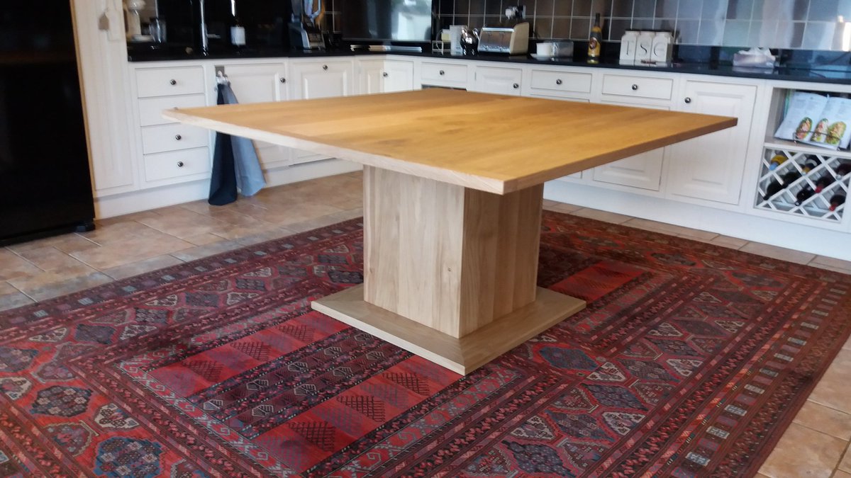 I've just delivered this handmade kitchen/dining table to my customer near Taunton.

Manufactured from scratch, using Oak. Finished with <a href="/osmo_uk/">Osmo UK</a> oil.

Bespoke furniture enquiries are welcome.

#Taunton #Somerset #Devon #Dorset #Woodwork #Joinery #Handmade #Bespoke #Furniture