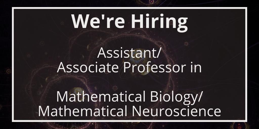 UoNMaths's tweet photo. We're hiring!

Were looking for an Assistant Professor or Associate Professor in Mathematical Biology to deliver high quality teaching and undertake original research in Mathematical Biology

Interested? click for more details

https://t.co/0qZWC2QxrL

#Recruitment #Hiring #Jobs https://t.co/ZT3XOu8F2b