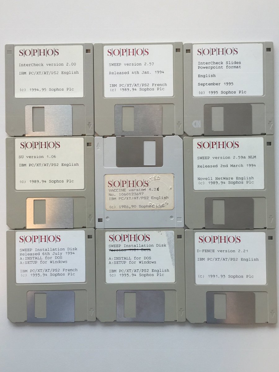 Sophos's tweet image. Now here&apos;s a floppy you want to copy... 

#TBT 
#CybersecurityEvolved