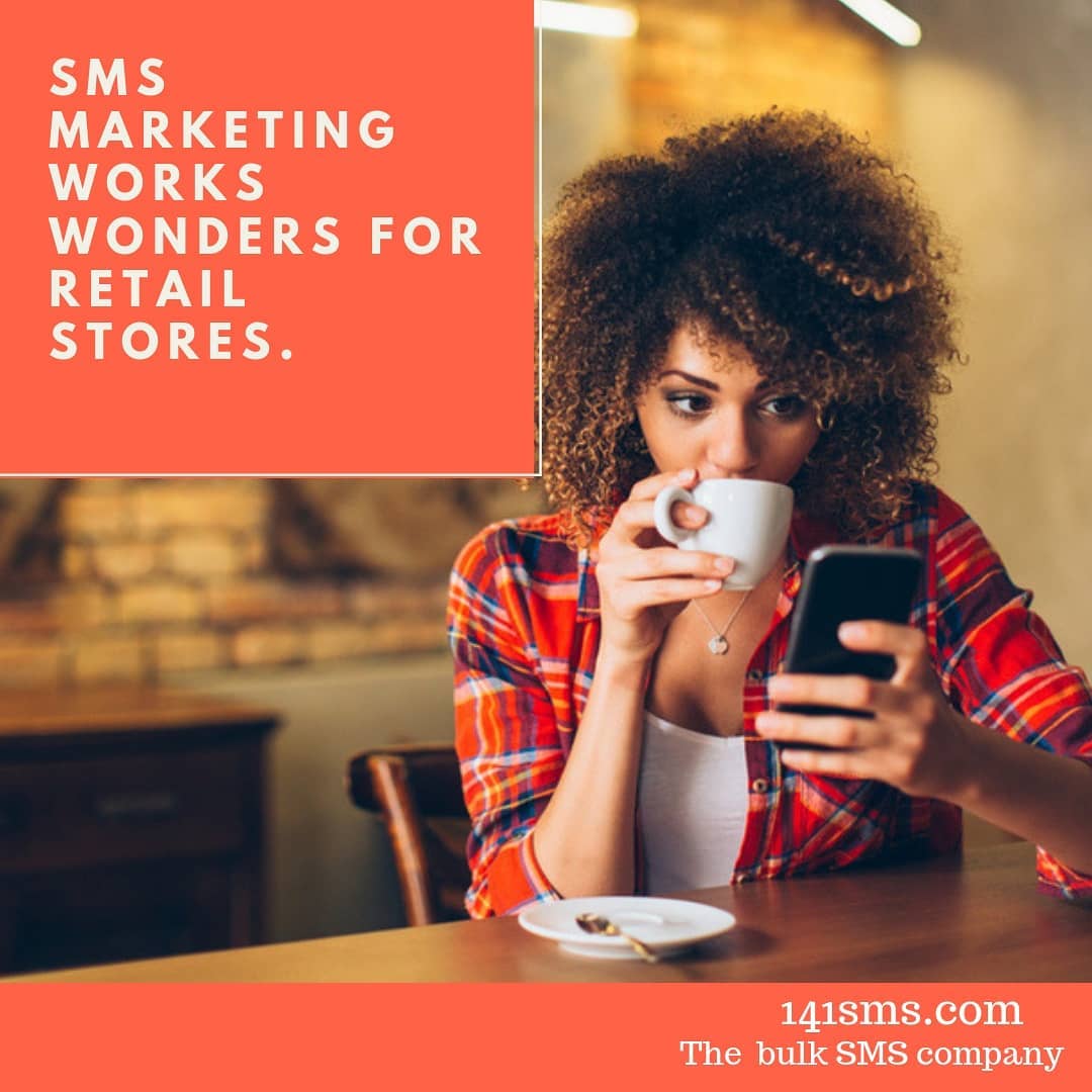141SMS's tweet photo. SMS marketing works wonders 4 retail stores.
141SMS allows you 2 quickly and easily spread the word to ur best customers with a simple sms. 
Example: 20% off all shorts and T-Shirts this Thursday from 7-9 PM! Show this text our store to get the deal.
Click https://t.co/BZkR69jVpp https://t.co/7M0Yffy5Jm