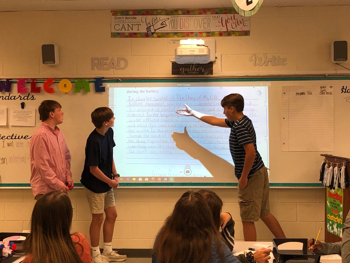 ParkerLms's tweet photo. We have been working hard on our Objective Summaries and I’m excited to see the rest of their group presentations! @lmspats https://t.co/Fv0bILfvBc