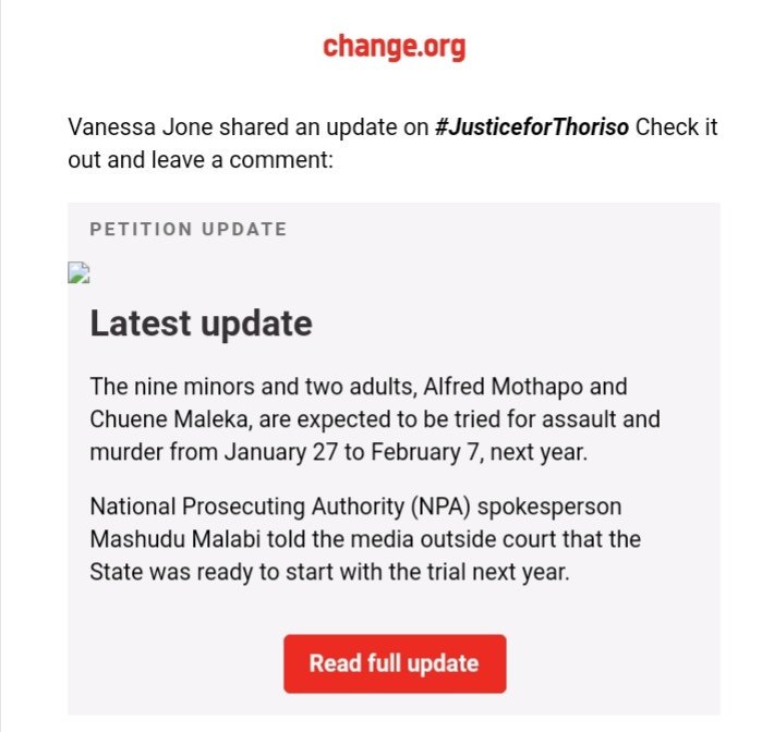Fulunem's tweet image. Lest we forget! #JusticeforThoriso