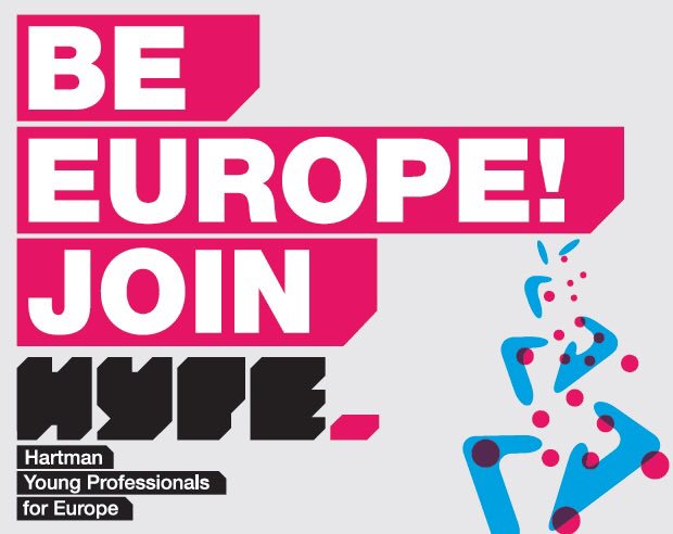HYPE werft lichting VI! Ben jij een ambitieuze young professional met een hart voor Europa? Kom dan op 19 september naar onze wervingsborrel bij Bar Beton in Utrecht. Meld je voor 15 september aan via contact@hypenetwerk.eu. Voor meer info: kijk op hypenetwerk.eu
