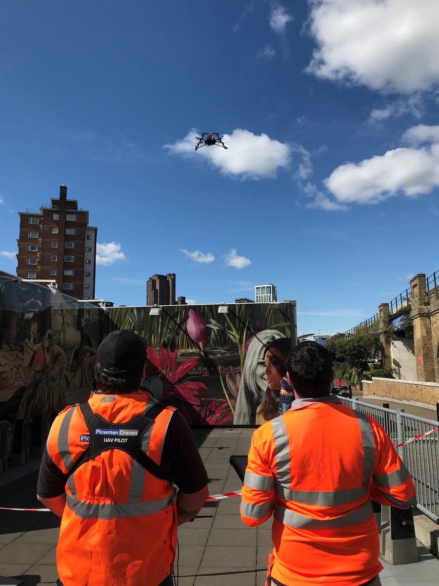 Great to attend a site visit today in London... 'a day in the life of our UAV team'! We'll be modelling from the data captured on this site in a week or so... @Plowman_Craven #uav #london #dronelondon