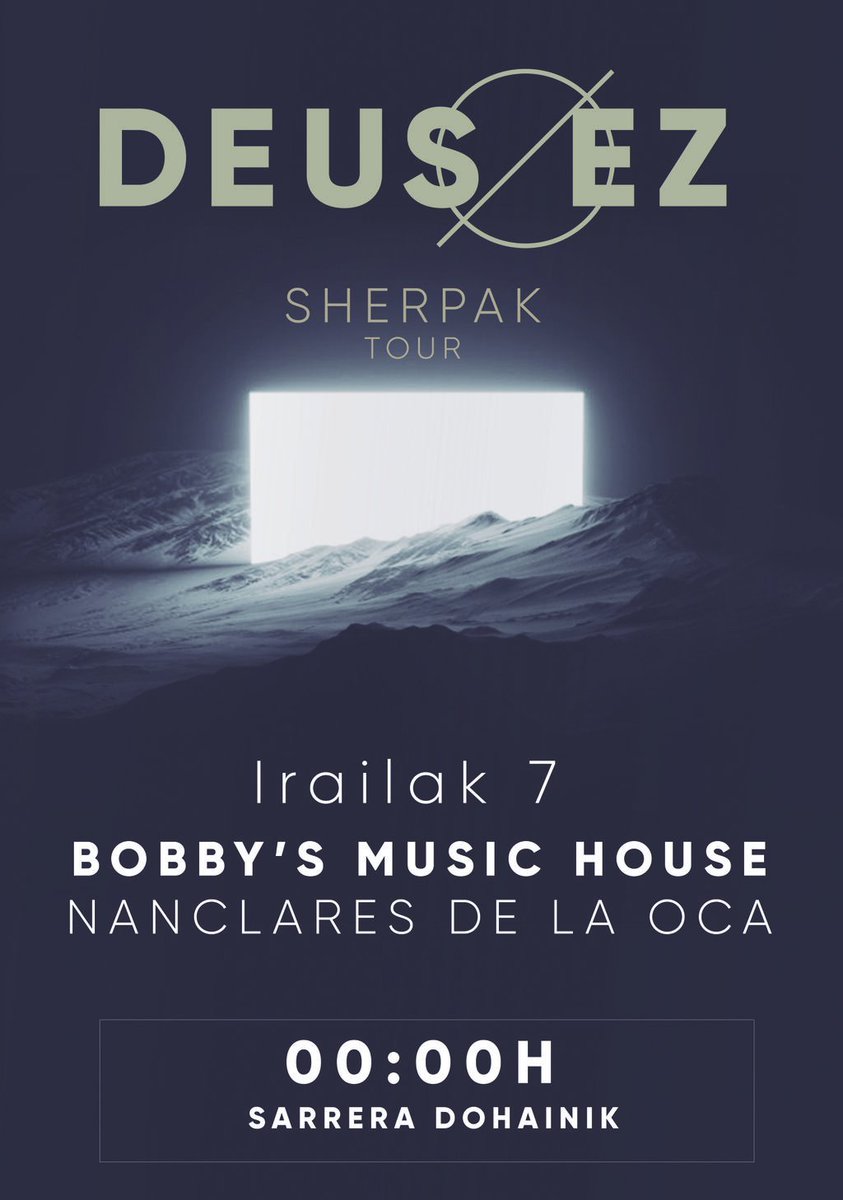 Larunbat honetan furgoneta hartu eta Araba aldera joango gara, Langraiz Okara hain zuzen. 00:00etan izango da kontzertua Bobby's Music House tabernan, animatu!

Este sábado nos vamos con la furgo hacia tierras alavesas, a Nanclares de la Oca. El concierto será a las 00:00!
