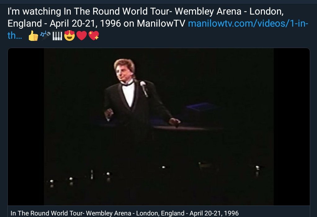 CarolineSalfati's tweet photo. #ManilowTV #September subscribe to https://t.co/PAExUvdL1X to enjoy the 5 wonderful #BarryManilow shows of the month #GreatestEntertainer #ReadyToTakeAChanceAgain #TheBestOfMe #WeekendInNewEngland 👍🎤🎹🎵🎻🌴😍❤💖 https://t.co/b7eN53rhfM