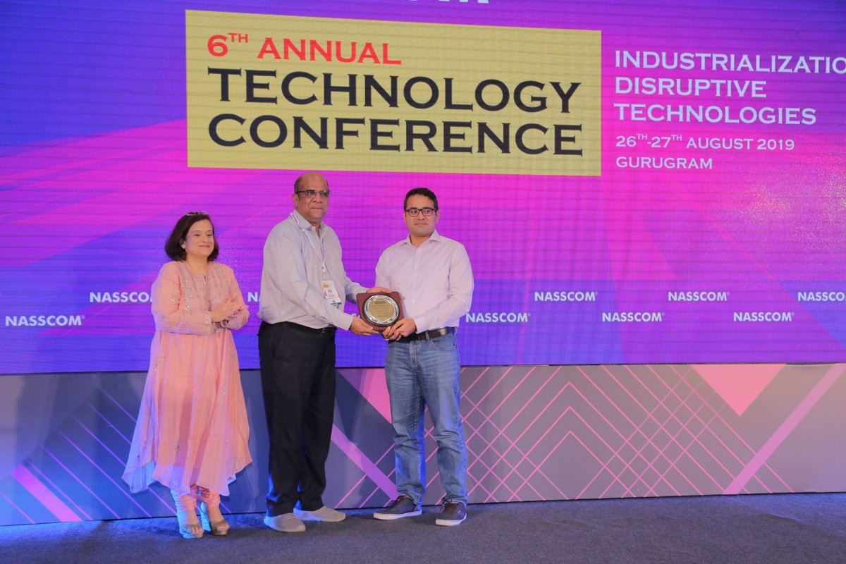 #Kritilabs received "Rising star" award in IoT category, during NASSCOM Annual Technology Conference held in aug19 at Gurugram.The award was presented by Co-founder of Snapdeal Kunal Bahl #nasscom #natc2019 #kritilabs #iot #startups #risingstar #gurugram #digitaltransformation