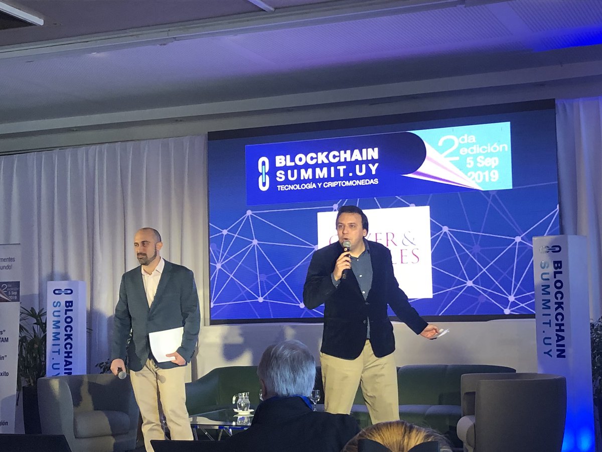 Ing_Mauri24's tweet photo. Comienza la 2da edición de #BlockchainSummitUY excelente evento de Tecnologias y Criptomonedas. Gracias @ivarese por la Invitación ! https://t.co/SS1BfZ0QD2