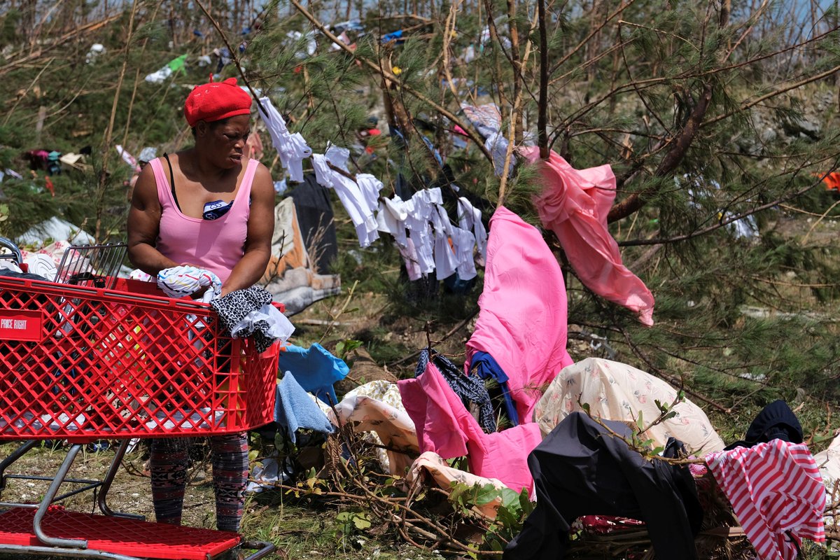 ajplus's tweet photo. 70,000 people in the Bahamas are in need of humanitarian aid, says the UN.

- Damage to the airport, harbor is blocking relief efforts
- Food, clean water, medicines needed urgently
- Rescuers are reaching people on boats, jet skis

#HurricaneDorian https://t.co/sRRIuOVddb