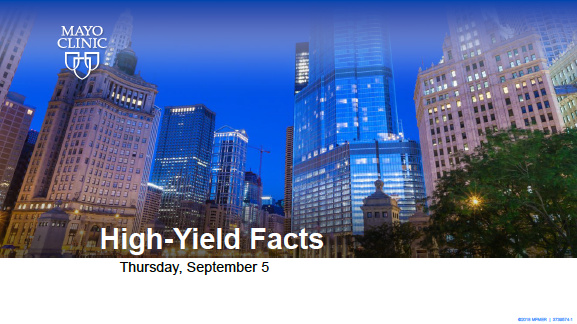 MayoClinicGIHep's tweet photo. Follow us for the next few days for #HighYieldFacts as we head to #Chicago for the @MayoClinic Gastroenterology and Hepatology Board Review Course. #MayoClinicGIHepBoards #MedEd #MedTwitter https://t.co/hwi690cGJi
