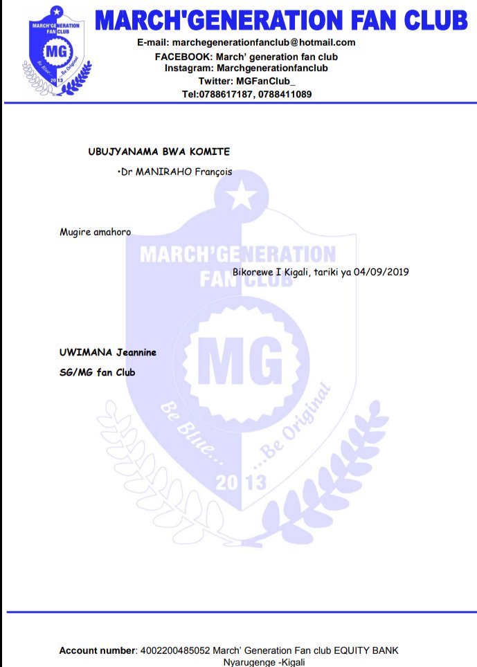 MGFanClub_'s tweet photo. Mwiriwe neza,#MGFanClub yakoze impinduka muri za commission zitandukanye nkuko bigaragaza kuri izo nyandiko,tubifurije imirimo myinza
https://t.co/l30rmmERpp
#Be___Blue___Be___Original
#MGFanClub_Imbere__Inyuma_Cirazira https://t.co/IGHqfh6eND