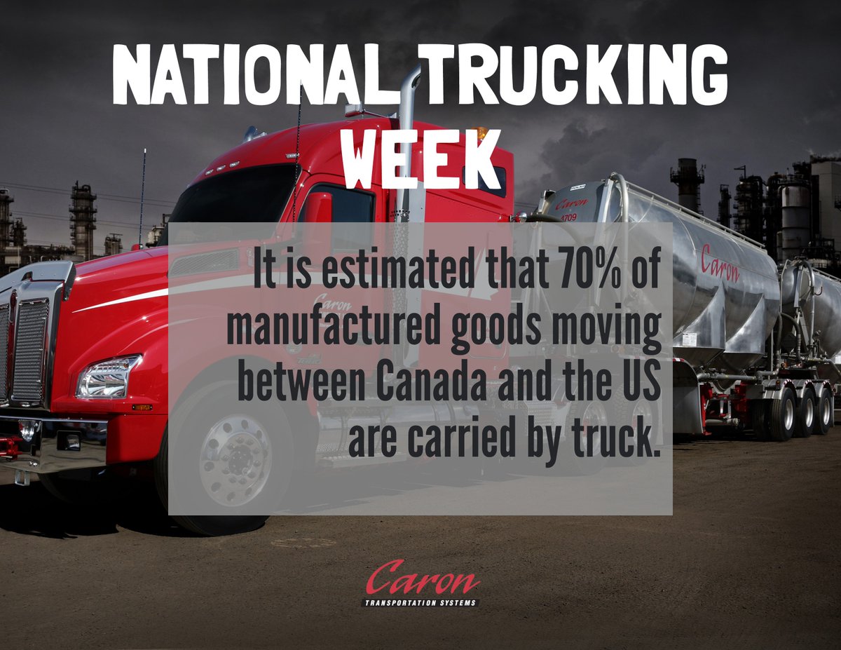 During National Trucking Week, we would like to thank every single person working in this industry for contributing to Canada's economy 🍁

#NationalTruckingWeek