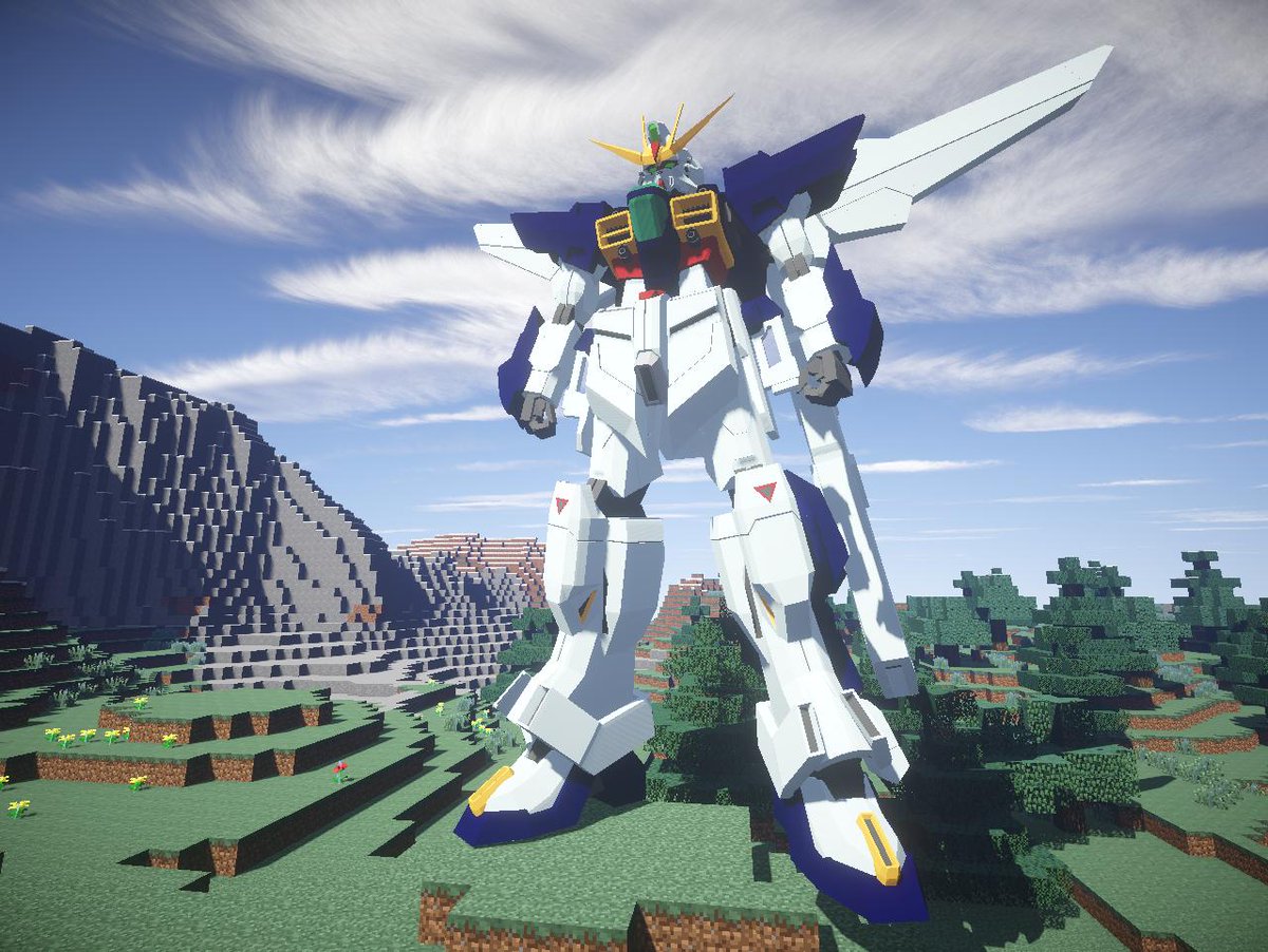 Lion Minecraft Jointblock ガンダムx ダブルエックスも 合体機構組み込みがてら改修 胸の幅合わせるついでに ほかの部分の造形も手入れてみたとか