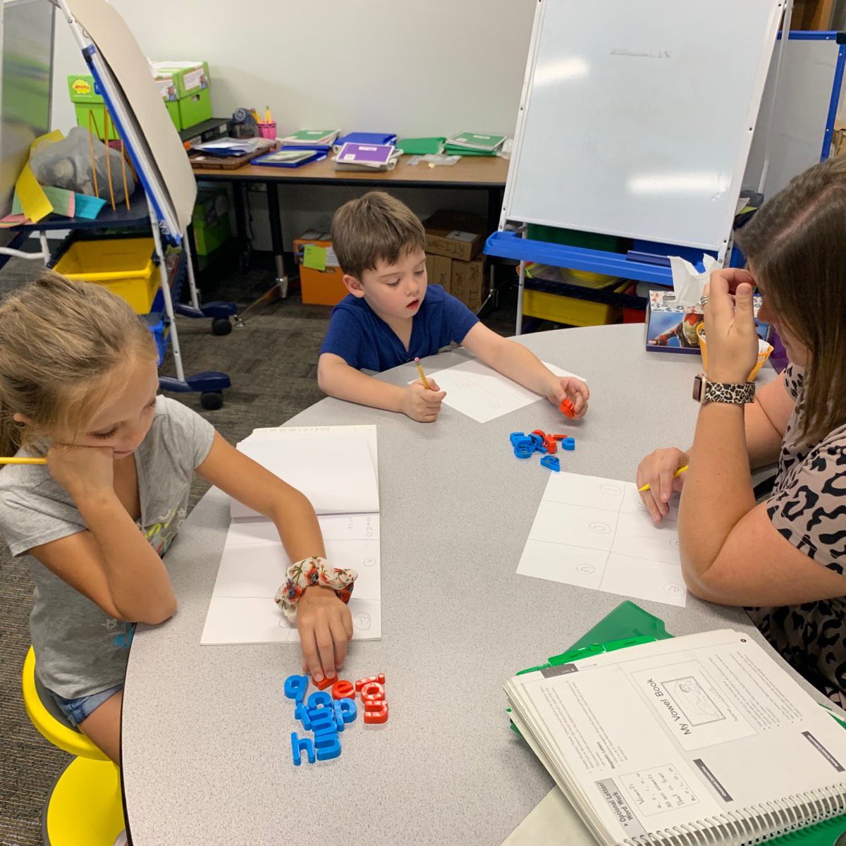 Grad830213's tweet photo. Ms Stowe and her students working those words! #Austinovercomes https://t.co/wzCitluKLD