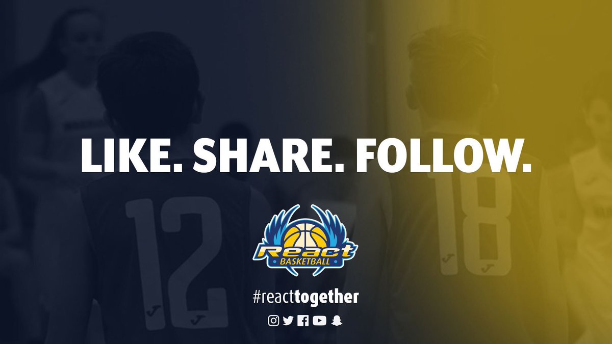 reactbasketball's tweet photo. Make sure you stay right up to date with everything happening at REACT Basketball, including helping us to grow our reach by Liking, Sharing and Following our social media updates! #reacttogether https://t.co/8pfIIPgGgm