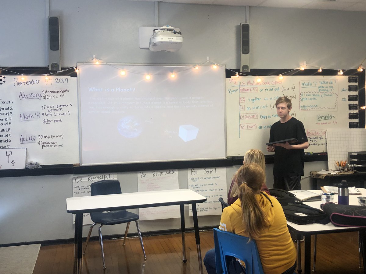 mshassinger's tweet photo. Genius hour presentations! We love learning about what interests our classmates! #fmsteach #aclab #geniushour https://t.co/gfZmCTTSOS
