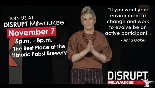 Disrupt Milwaukee 3.0 Speaker Announcement: <a href="/werestorehuman1/">werestorehumanity</a> will take the Disrupt Milwaukee stage on November 7th at <a href="/BestPlacePabst/">Best Place</a>  with her talk, "The 3-Legged Race of Talent Development". Join us! eventbrite.com/e/disrupt-milw…