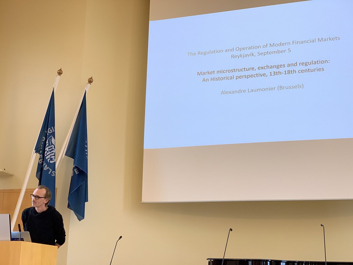 MarcosCarreira's tweet photo. @SniperInMahwah presenting the historical perspective of markets, exchanges and regulations in Iceland https://t.co/Uf2GZH11pZ