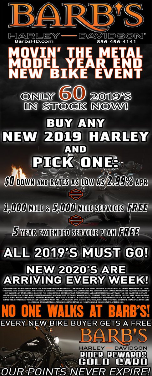 Barbs_HD's tweet image. Looking for a 2019 Harley-Davidson? NOW IS THE TIME TO BUY!