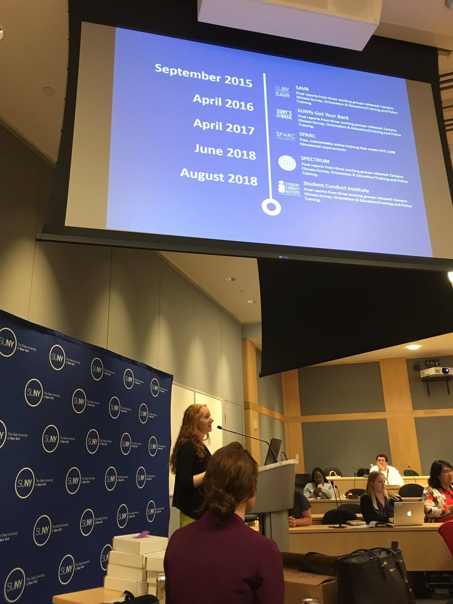 Rebecca Harrington recaps @SUNY’s programs to prevent and respond to sexual and interpersonal violence #TalkActEnd #SUNYNavyUSMC