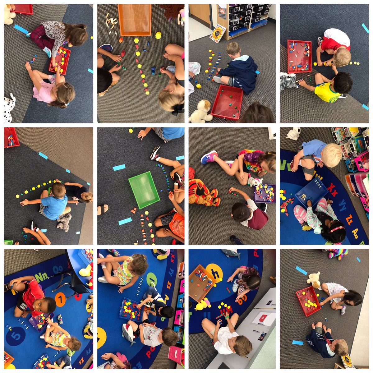 Working with our partners to create different patterns! #adventuresinkindergarten <a href="/SmokyRow1/">Smoky Row Elementary</a>