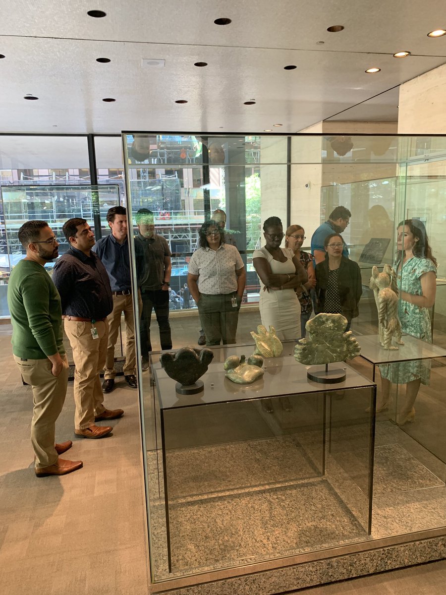 TDMS team learning more about Inuit artists at the TD Gallery of Inuit Art #TDMSDiversity&amp;Inclusion <a href="/JennRuso_TD/">Jennifer Ruso</a> <a href="/KarenYoussef_TD/">Karen Youssef</a> <a href="/lisadriscoll29/">Lisa Driscoll</a>