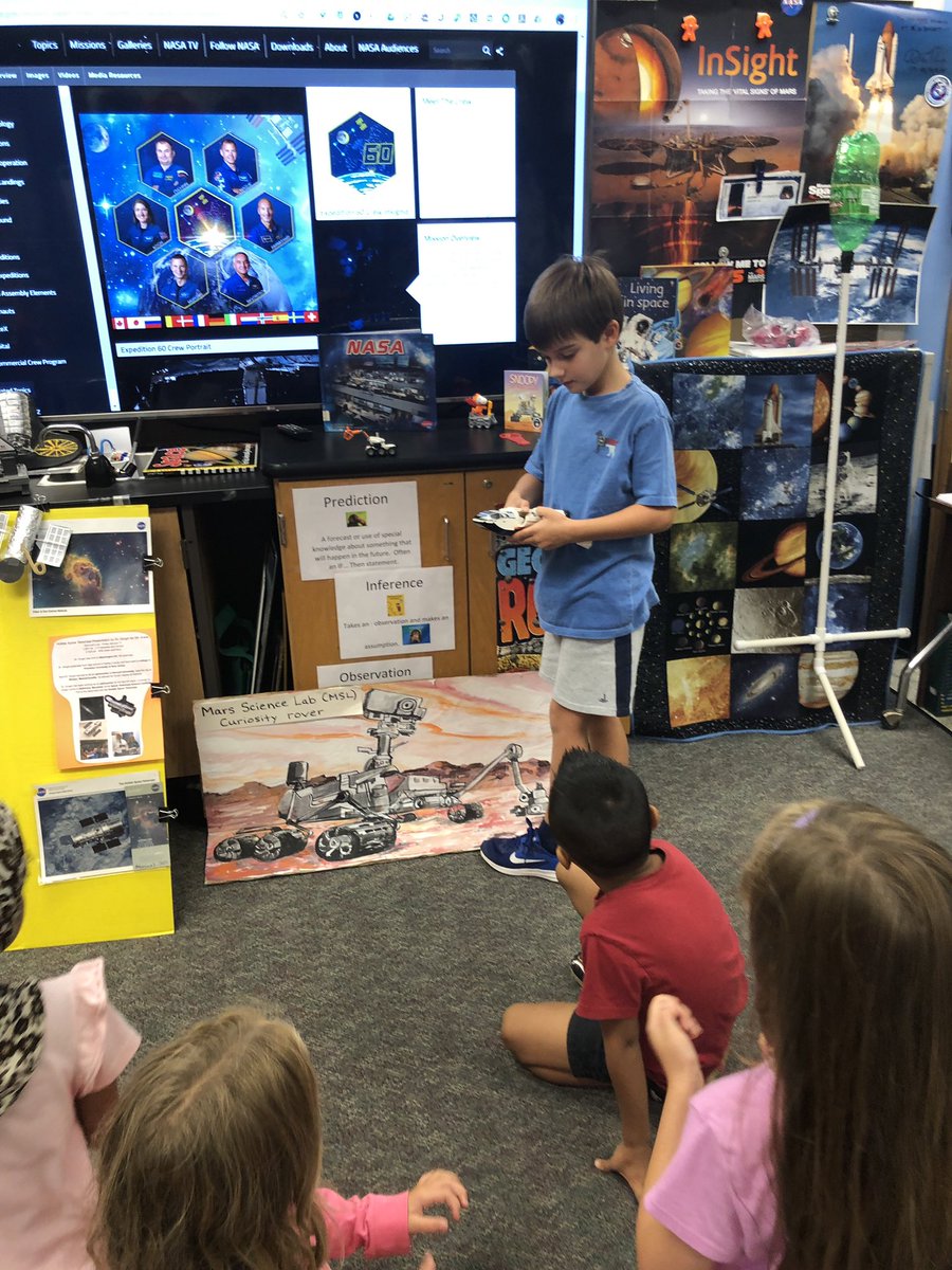 lsullivan's tweet photo. 1st grade student at Open House said he had a gift he built for Discovery Lab. Here it is! #rocket #rover #shuttle #LEGO #NASAExplorerSchoolSpirit #KWBPride @KwbVaughn https://t.co/8emh9ks25Y