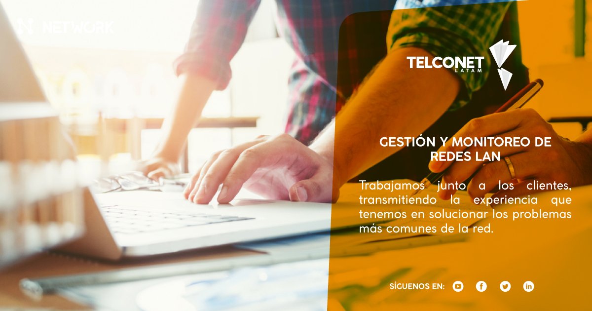 TelconetLatam's tweet photo. Identificamos, asesoramos y solucionamos problemas de ancho de banda, configuración, seguridad y ordenamiento de cableado estructurado. #TelconetLatam #Managed Solutions #Network #RedesLAN
Visite https://t.co/1UcpC9a7p9 https://t.co/eY122tc5fG