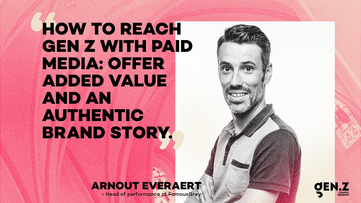 FamousGrey (@famousgrey) on Twitter photo Arnout Everaert, Head of Performance Marketing <a href="/FamousGrey/">FamousGrey</a>: “How to reach Gen Z with paid media: offer added value and an authentic brand story. Don’t focus too much on sales. Success!” #chapelsession Arnout Everaert, Head of Performance Marketing <a href="/FamousGrey/">FamousGrey</a>: “How to reach Gen Z with paid media: offer added value and an authentic brand story. Don’t focus too much on sales. Success!” #chapelsession