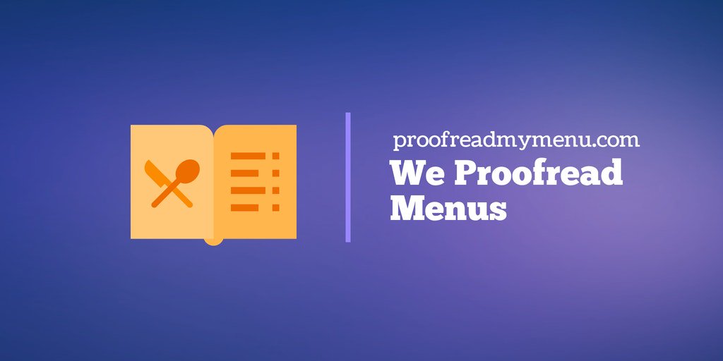 ProofreadMyMenu's tweet image. Your food and beverage menu makes an important first impression on your clientele. We will make it word-perfect! #restaurantmenus #menuproofreading