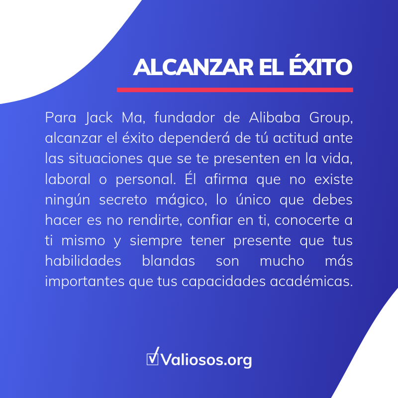 Valiosos_org's tweet photo. Para Jack Ma, presidente ejecutivo de la una de las empresas de E-Commerce más grandes del mundo, la inteligencia emocional es mucho más importante que tu aptitud académica para alcanzar el éxito.
 
#productividad #100x100valiosos #trabajo #venezolanosenperu #seguimosXVzla https://t.co/NpMKDzKBTl