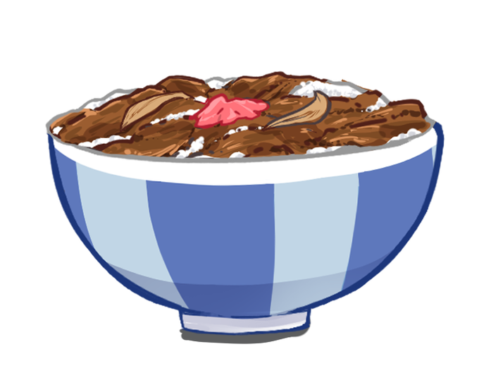 牛丼のtwitterイラスト検索結果
