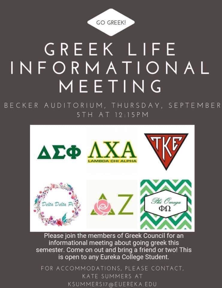 deltadeltapi's tweet image. Don’t forget about the informational meeting held in Becker Auditorium today at 12:15 pm! #GoGreek