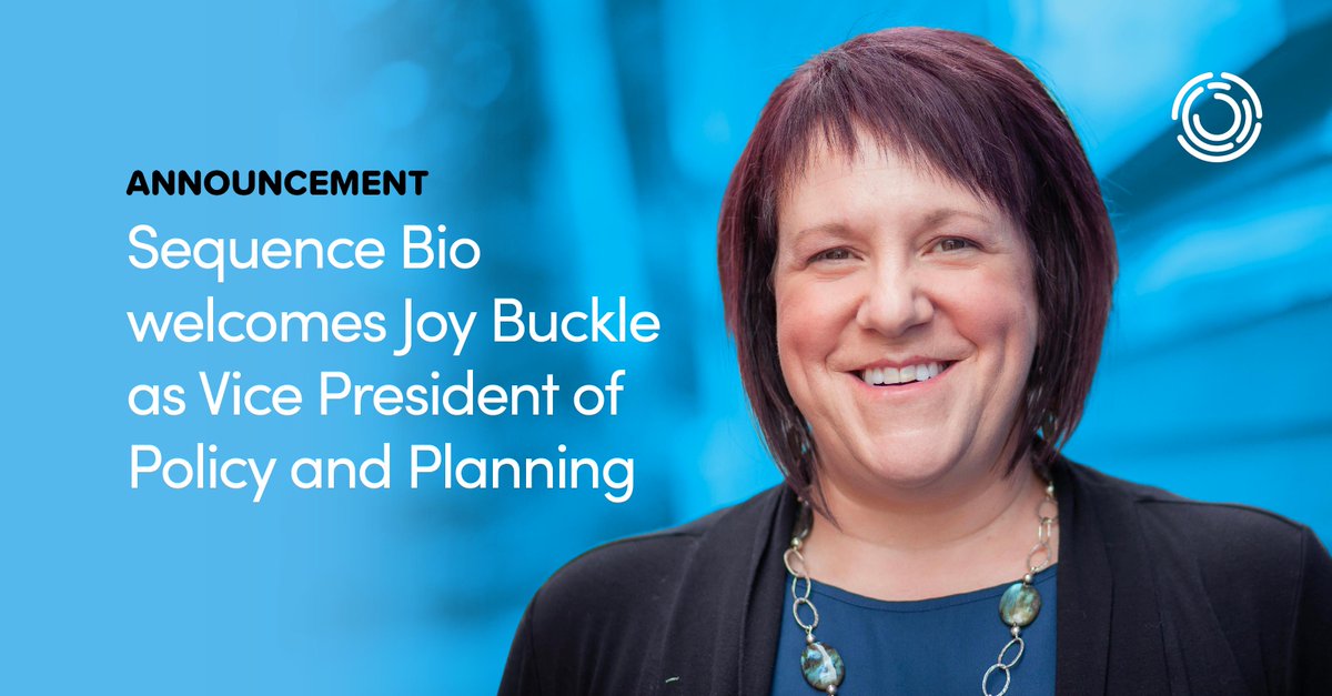 SequenceBio's tweet photo. A big welcome to Joy Buckle who joined today as Sequence Bio’s VP, Policy &amp; Planning! 🎉We couldn’t be happier to have her on board to help expand, and ensure communities and participants benefit, from our #NLGenomeProject. Full announcement here: https://t.co/rYhNEZ2gvz https://t.co/KUrPRa66zV