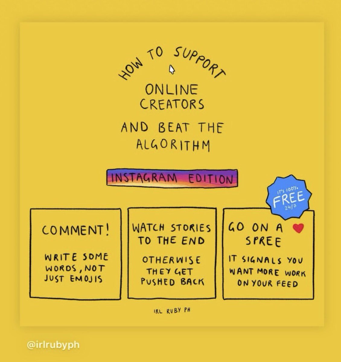 FayeB_LDN's tweet image. How to help your fav Instagram accounts #beatthealgorithm #tech #instagram