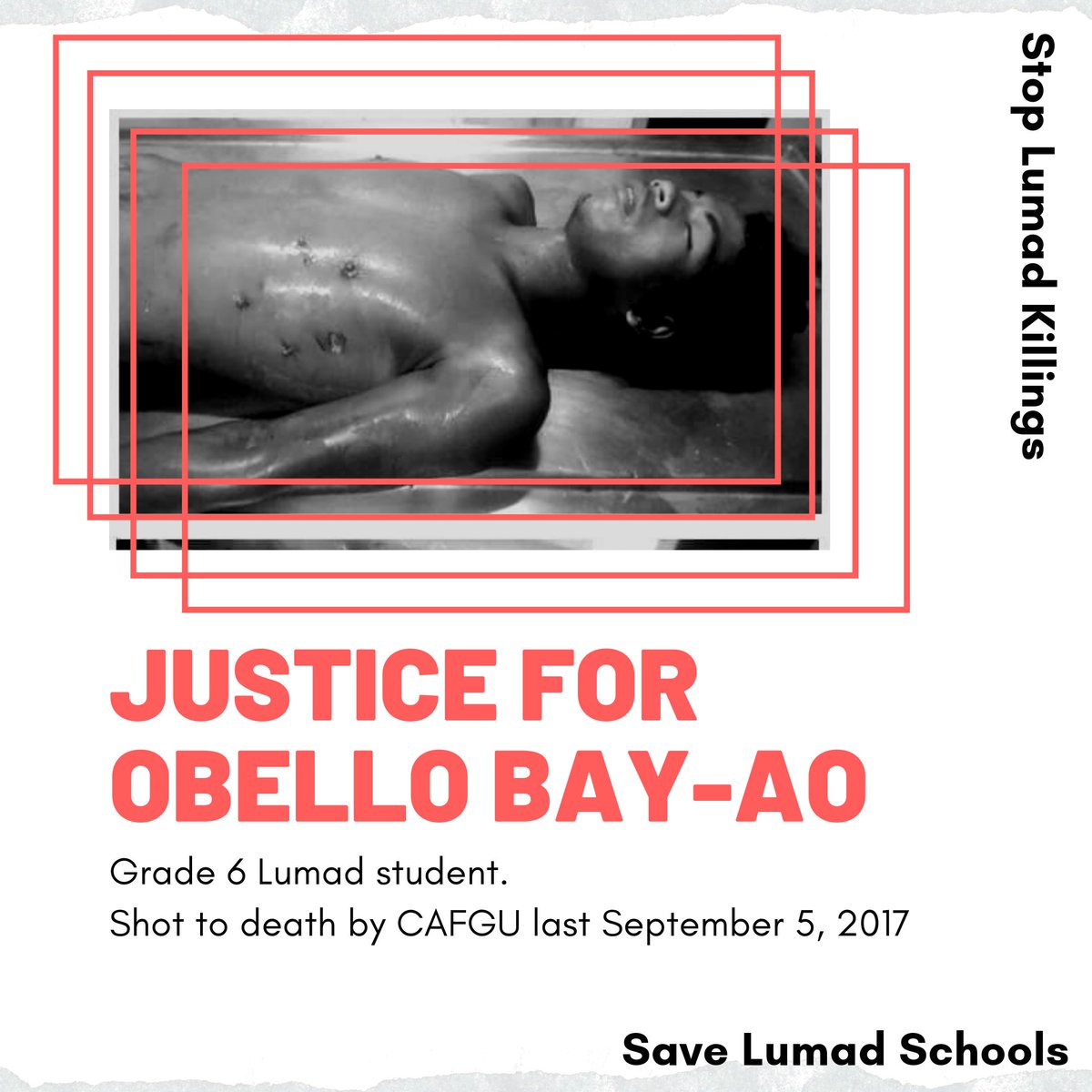 Today marks the 2nd death anniv of Obello, a grade 6 lumad student of Salugpongan in Talaingod, Davao del Norte.

He dreamed to become an engineer to help build more schools for his tribe. The military took away both his dream and his school.

#JusticeForObello
#SaveLumadSchools