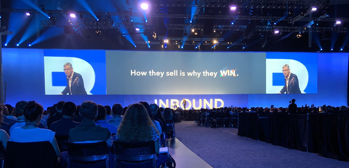 NEhrhard's tweet photo. What do @WarbyParker, @Carvana, @soulcycle, and @lyft have in common? They are experience disrupters. – @bhalligan #INBOUND19 https://t.co/hKK6gw7m02
