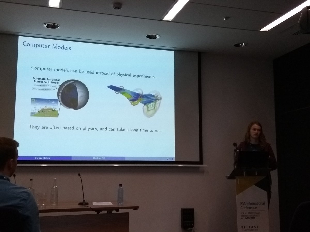 statsyss's tweet image. And second, Evan Baker from @UniofExeter talking about improving the emulation of stochastic models #RSSConf2019