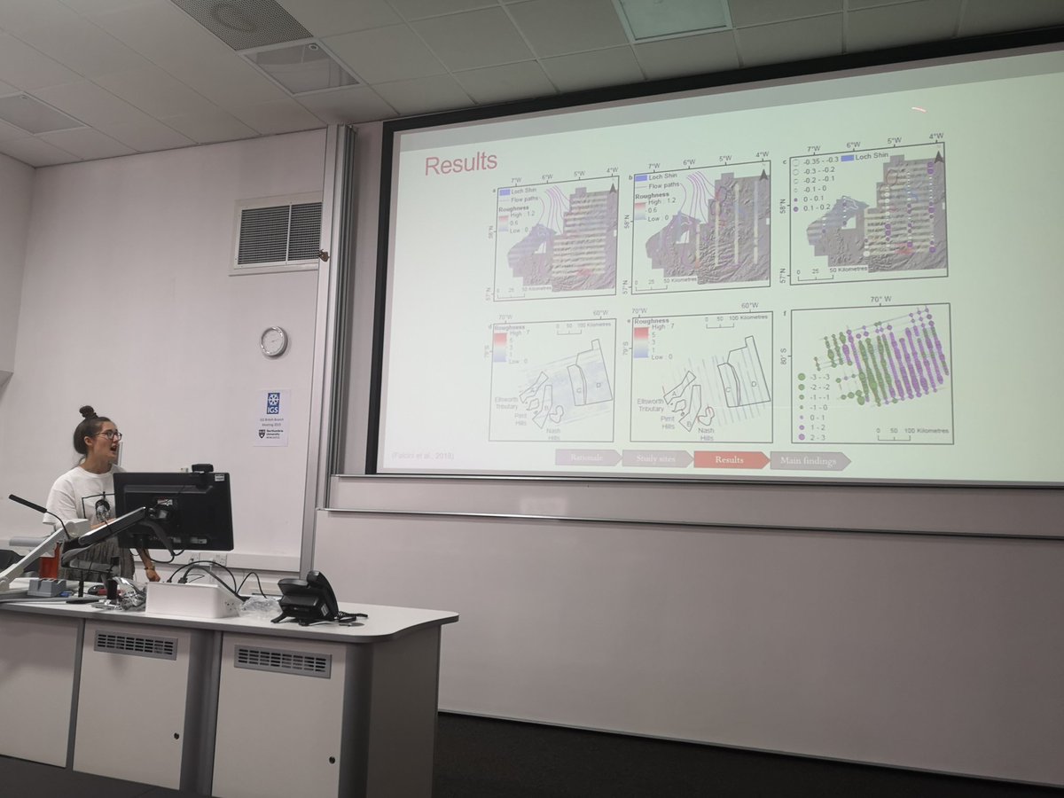 Next up is <a href="/FranFalcini/">Dr Francesca Falcini</a> talking about bed roughness of contemporary and palaeo ice streams #igsbb2019