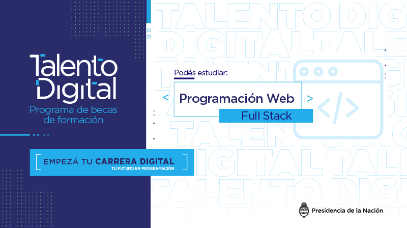 Si sos estudiante o egresado de una escuela técnica, podés convertirte en desarrollador web. Tenés tiempo hasta el 8/09 para participar por una de las 700 becas para estudiar programación. Postulate ingresando a 👉🏻 bit.ly/2L8jelW
