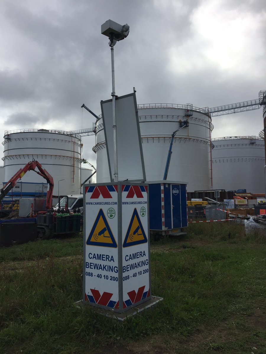 camsecured's tweet photo. Onze camera's beveiligen de bouw van een nieuwe olie terminal in de Amsterdamse havens
We maken hier ook gebruik van onze Sensor-hubs. Dus zichtbare en onzichtbare beveiliging op deze bouwplaats. Onze opdrachtgever is hier zeer tevreden over. Een mooie innovatie van CamSecured. https://t.co/X2TxZPXBFT