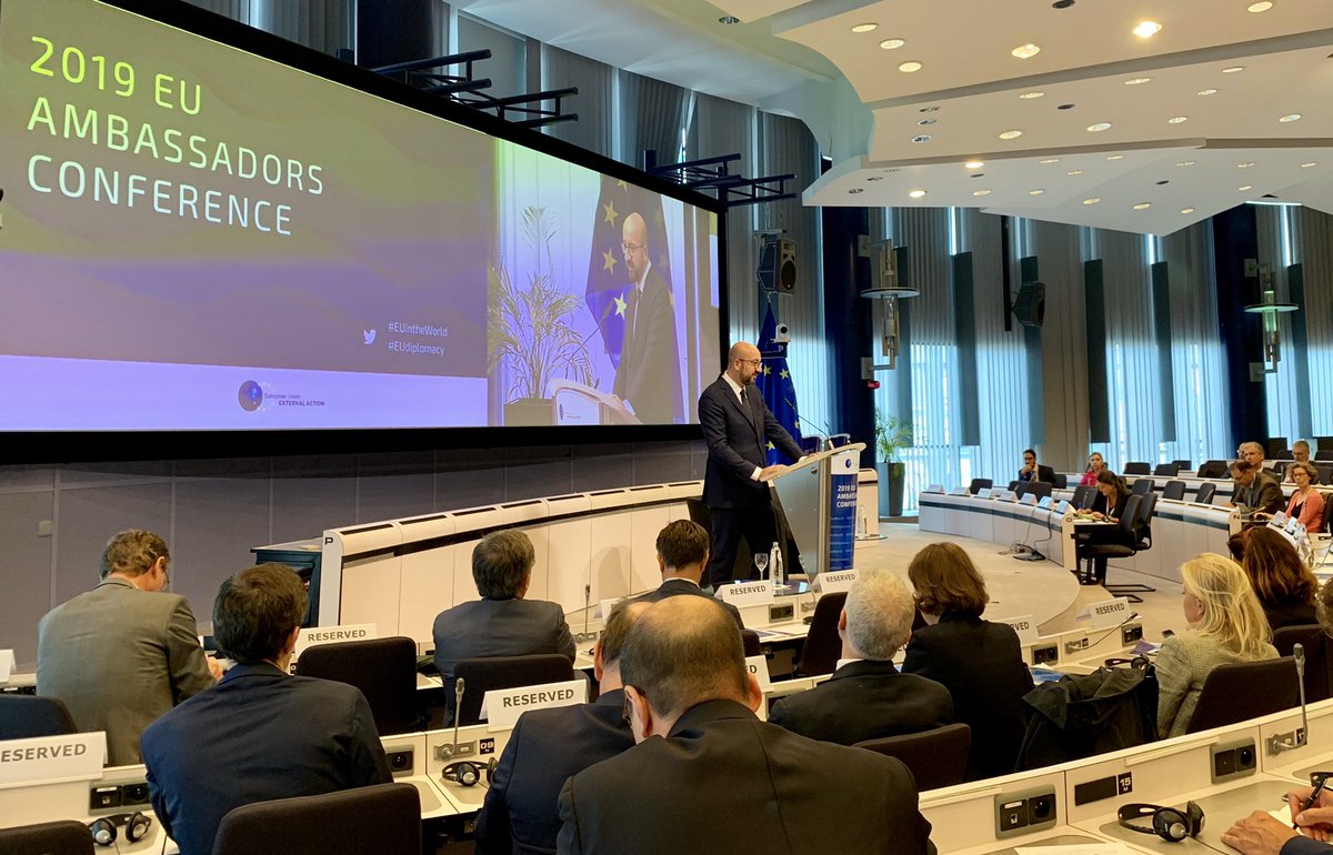 I believe that the #EU has a central role to play!  On behalf of the @EUCouncil I intend to make sure that EU plays this role. 

Let’s work on that basis to focus our external policy and work together in the same direction. 

Make Europe even greater!

#EUintheWorld #eudiplomacy